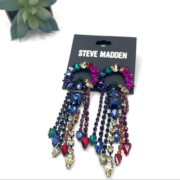 Steve Madden Jewelry - Steve Madden Colorful Drop Chandelier Earrings